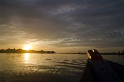 As the day begins, so do the fishermen. Early in the morning the boats go out and return with whatever they catch.