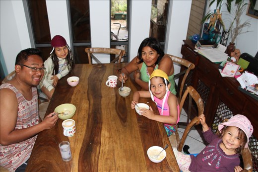 Devouring the finished product 