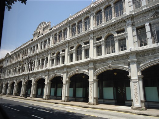 In the corner of one place in Singapore