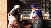 Devotees in conversation - at The Golden Temple in Amritsar.: by rimaledrifter, Views[508]