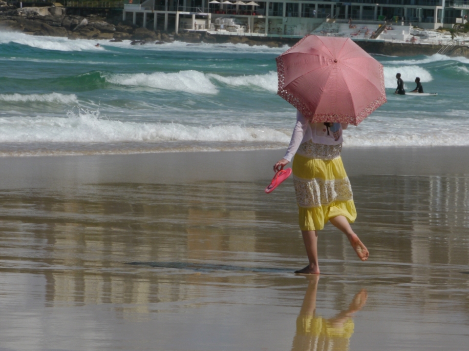 a parasol for a stroll...