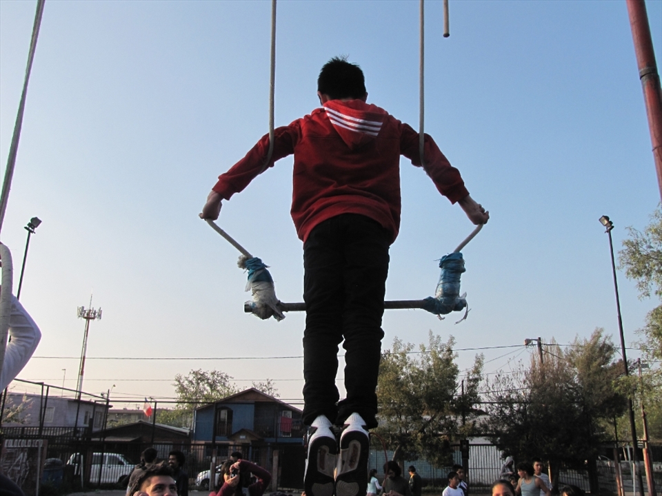 This child participated in a small number of activities that a local NGO installed in 