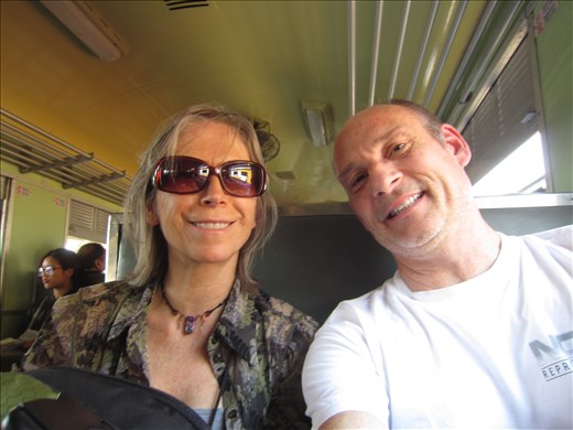 On the way to Ayuthaya on hard seats for one dollar