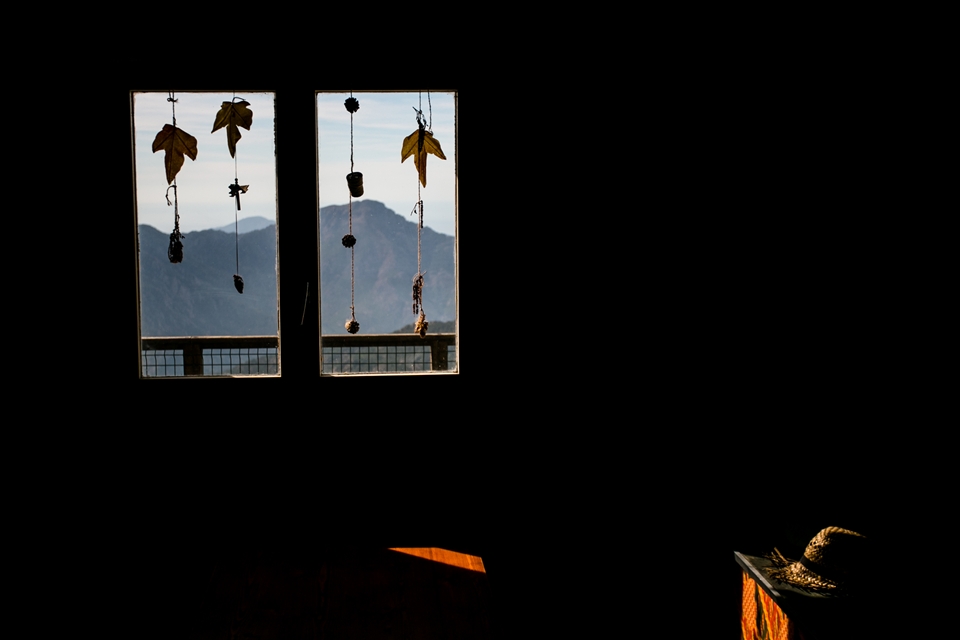 view from inside of the first refuge you would encounter during the GR20 