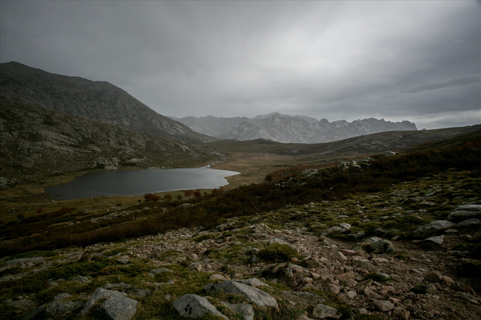 Lac du ninu, elevation 1743 m and the marshy valley