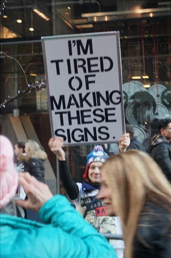 At the NYC Women's March 2