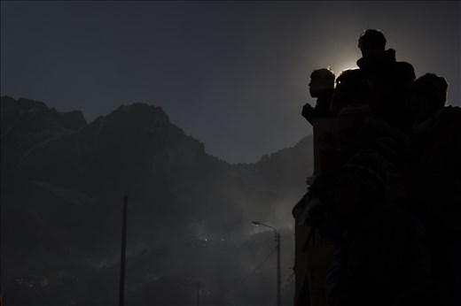 Ukukus keep watch over the festivities, dawn of the 4th day