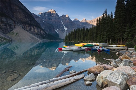 A different perspective of Moraine Lake, in my searching for feelings through my images. Colors, reflections, and a fabulous landscape.
