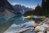 A different perspective of Moraine Lake, in my searching for feelings through my images. Colors, reflections, and a fabulous landscape.: by rockies, Views[468]