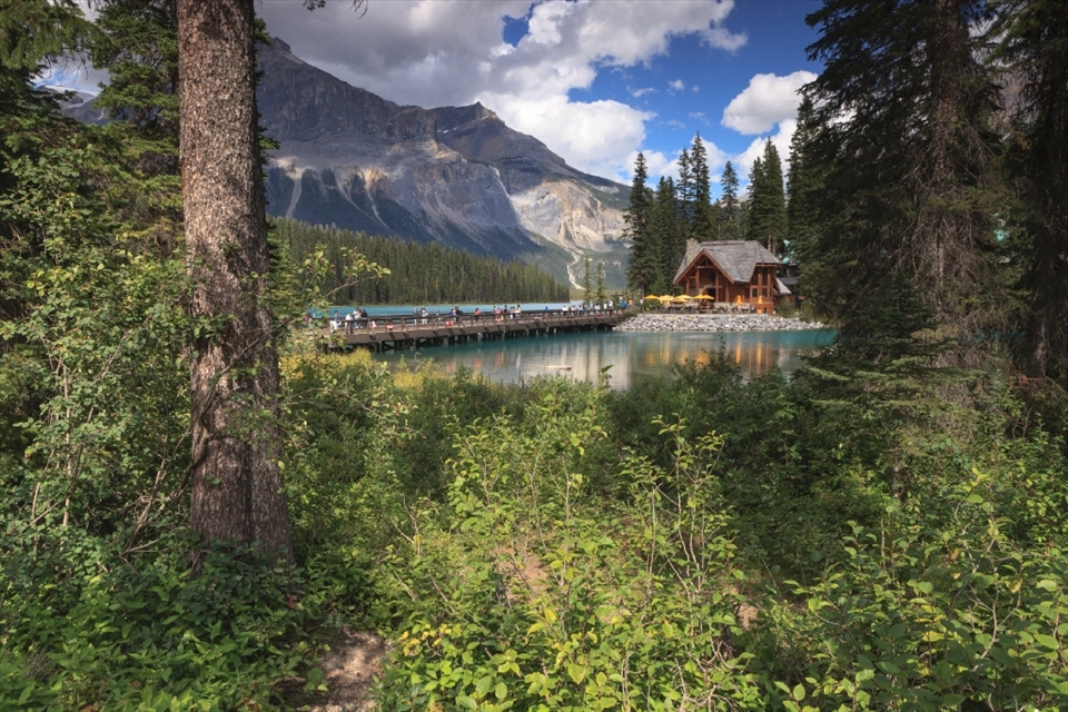Emerald Lake, in Yoho National Park, appeared to my eyes as a Heaven on Earth. Who won't be happy living in such a precious landscape?
