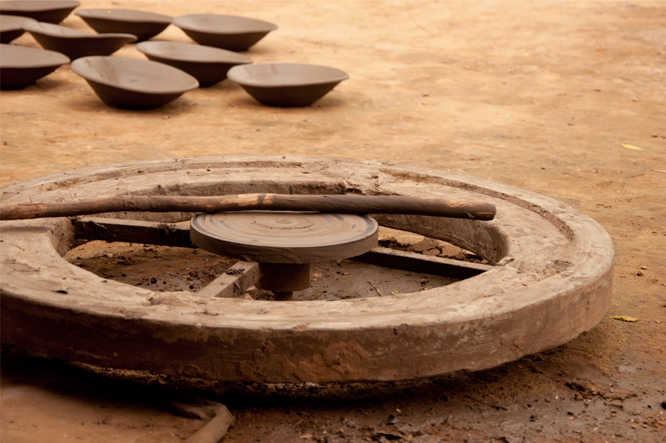 In India, for centuries, not much has changed in the technique of pottery. 
In the tiny village of Lothal, in Gujarat, is one of the most important excavation sites of the Indus Valley Civilisation. Pieces of clay pots found here date back as far as 2400 BC. 
