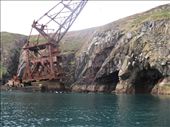 The Samson, a crane ship, was wrecked on Ram Head, near the small village of Ardmore, Co. Waterford, during a December storm in 1987 as it was being towed from Liverpool to Malta.  It sits under the cliffs of St. Declans Walk where it guards the entrance to some sea caves.: by ronanc, Views[2871]