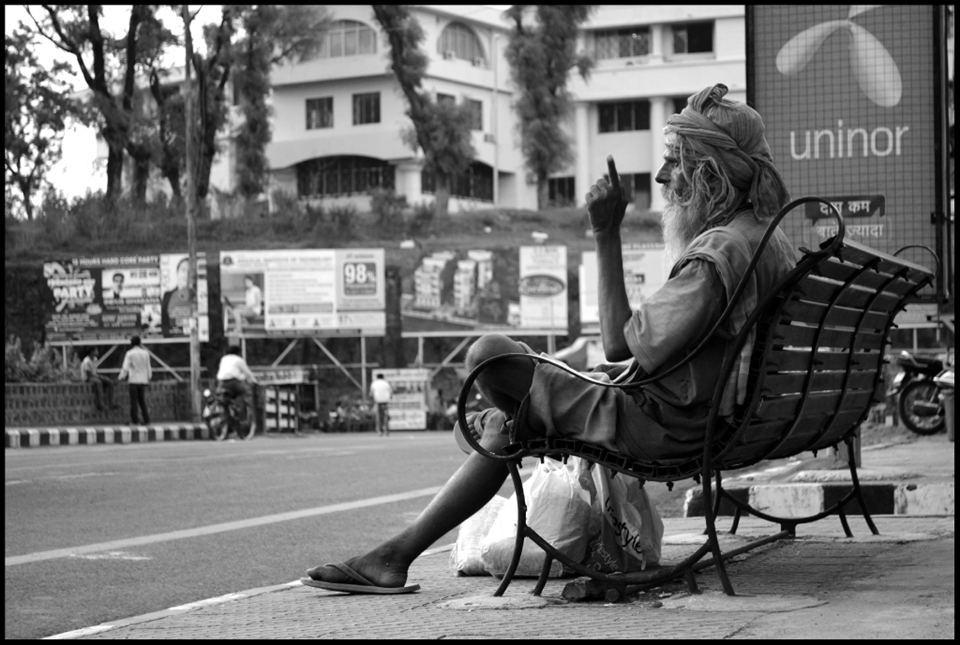 NO MATTER HOW IT IS, YOU WILL HAVE TO LIVE IT!! : you have to live life, even if it is full of difficulties.


(smoking old man sitting on bench on stree)
