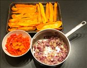 roasted squash, microwaved peppers and fried onions: by rosielea, Views[236]
