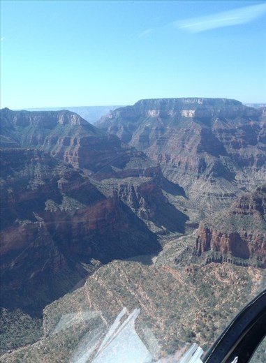 Helicopter view of The Grand Canyon!