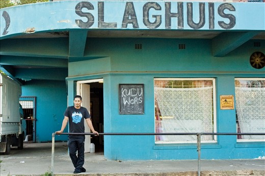 Ruquet Gelderbloem visits the local butchery, Slaghuis (Slaughter House), in 