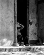 Men resting during lunch break, North Vietnam: by roxaria, Views[253]