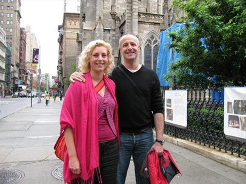 yes,the american seniour gentleman insisted to take this picute and we smiled and hoped he would not run away with the camera... 