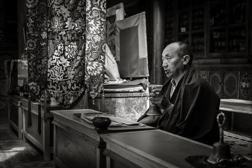 The morning chanting is an elaborate part of the monks' lives in the monasteries of Ladakh. Each morning, the monks rise as early as 4am and start chanting the Buddhist scripts in an eerily soothing & hypnotic harmony. One could be forgiven for thinking that some of the monks are in a trance, given their complete obliviousness to visitors in the monasteries. The monks are very open and welcoming and the only thing they ask of visitors is to be as unobtrusive as possible.