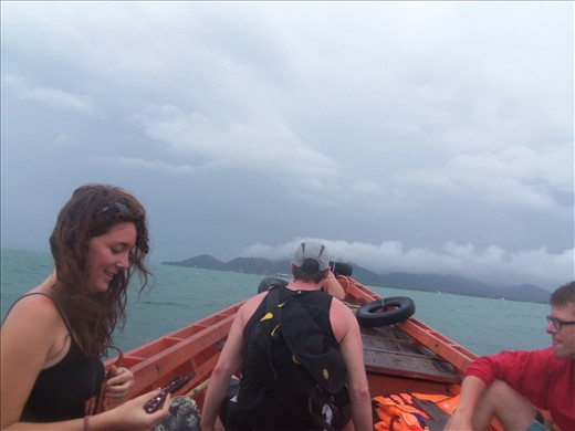 The weather turned quickly and I happy the boat was able to return.