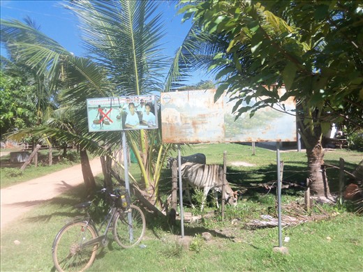 The sign that is very easy to miss for the turn off.