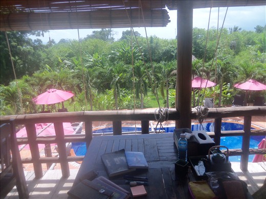 The reward - a swim and a meal.