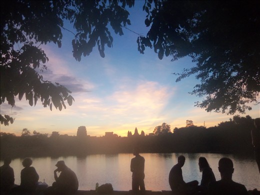 Crowds not too bad.  This is outside the temple walls.