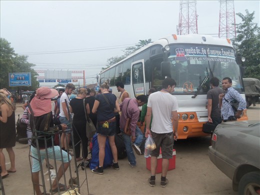 Getting ready to cross the border into Thailand.