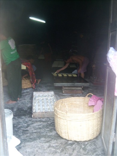 Inside the bakery