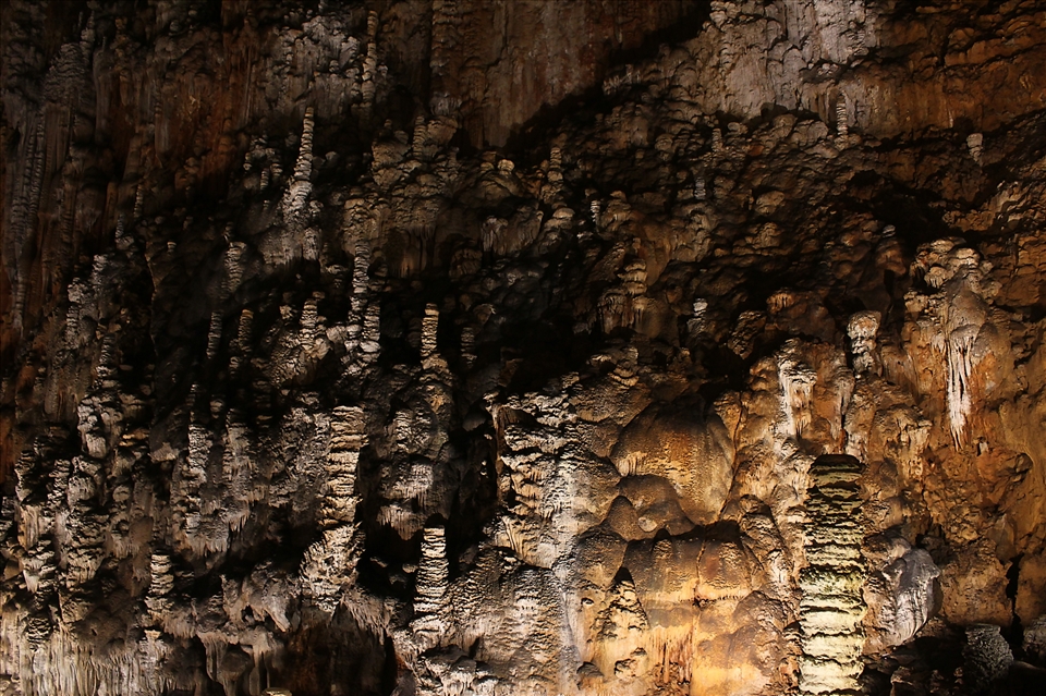 Travelling at its slowest as the stalagmites in Grotta inch on every 50 years
