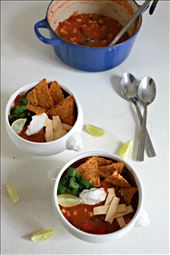 Tortilla soup with all the toppings: by ruchirahoon, Views[331]