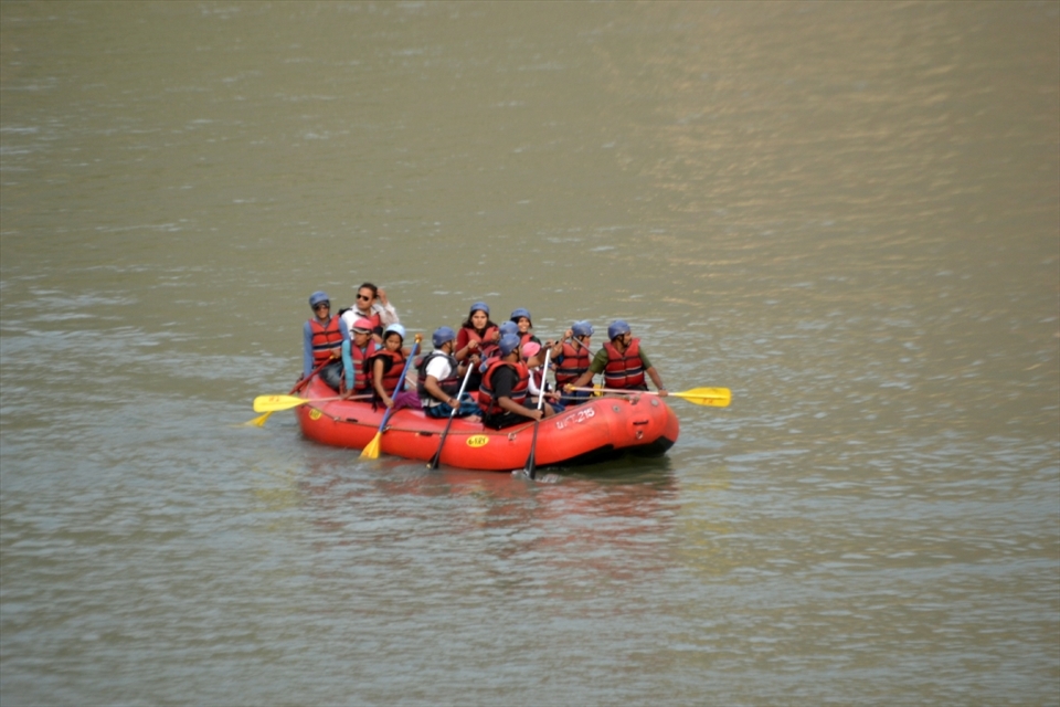 Exhausted Enthusiasts - Group of tourists after completing their adventurous ride