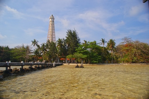 Here's a view when you arrived at Biawak Island