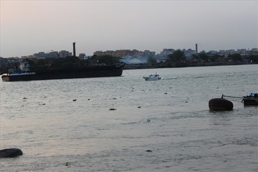 The Holy Ganga, started from Gangotri and ends in the Bay of Bengal. In the course of journey it passes the City of Joy (Calcutta).