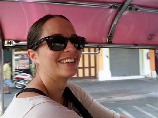 Tash in Tuk Tuk