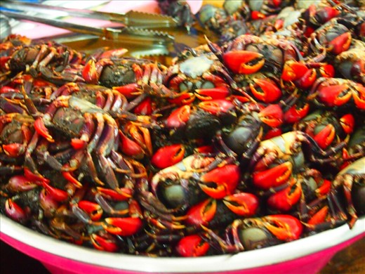 Crabs in the market