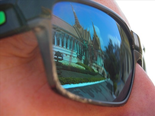 The palace through Russ's now battered Oakleys (from the waterfall ''incident')