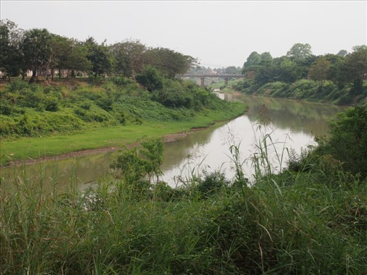 The river running through Battambang
