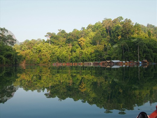 Our accomodation on the lake