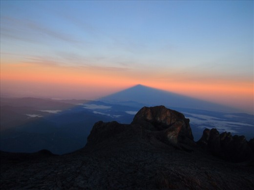 The mountain's shadow over Sabah