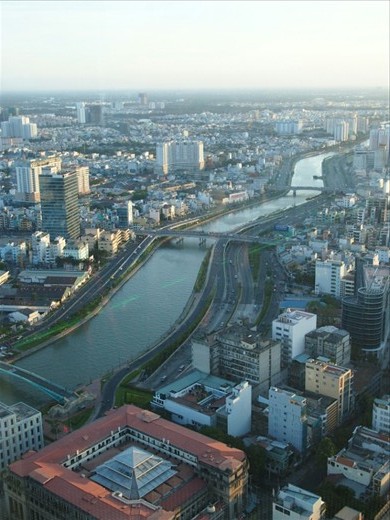 Looking down on Saigon