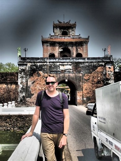 Russ at one of the gates to the Citadel