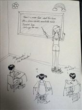 An amazing drawing by my friend Sophie of me teaching the Thai kids Scottish :) love this: by rutha90, Views[490]
