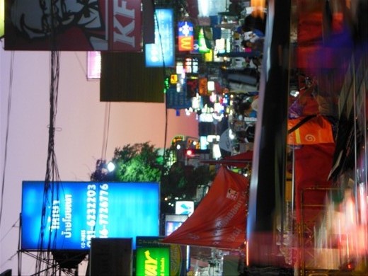 Kho San Road at dusk