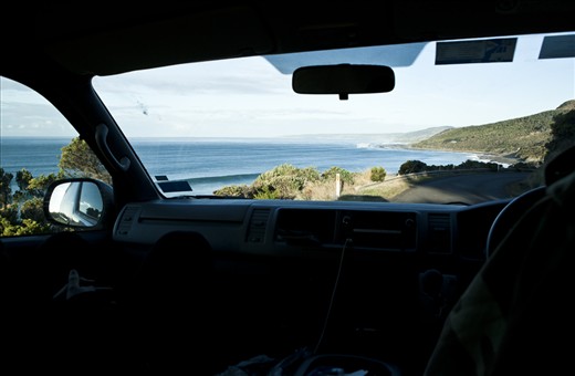 One of many views on the seemingly endless road. 