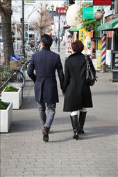 A guy and his mother strolling casually on a street in Osaka: by ryantandya, Views[330]