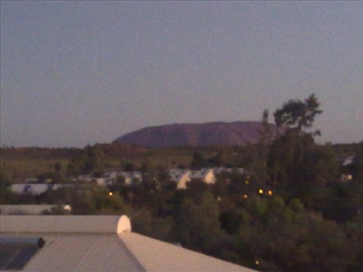 My first sight of the ancient rock, boy was i blow away, it was huge.