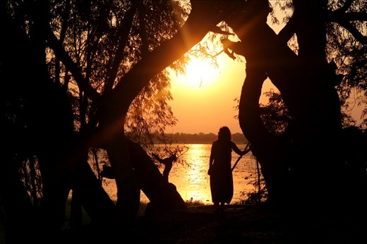Sunset and silhouette...