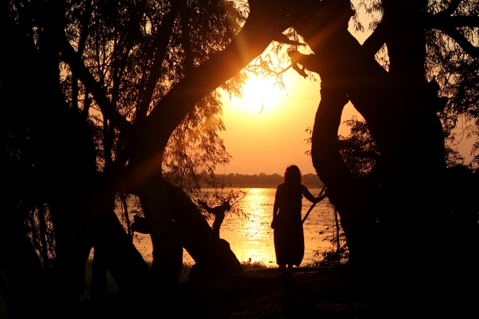 Sunset and silhouette...
