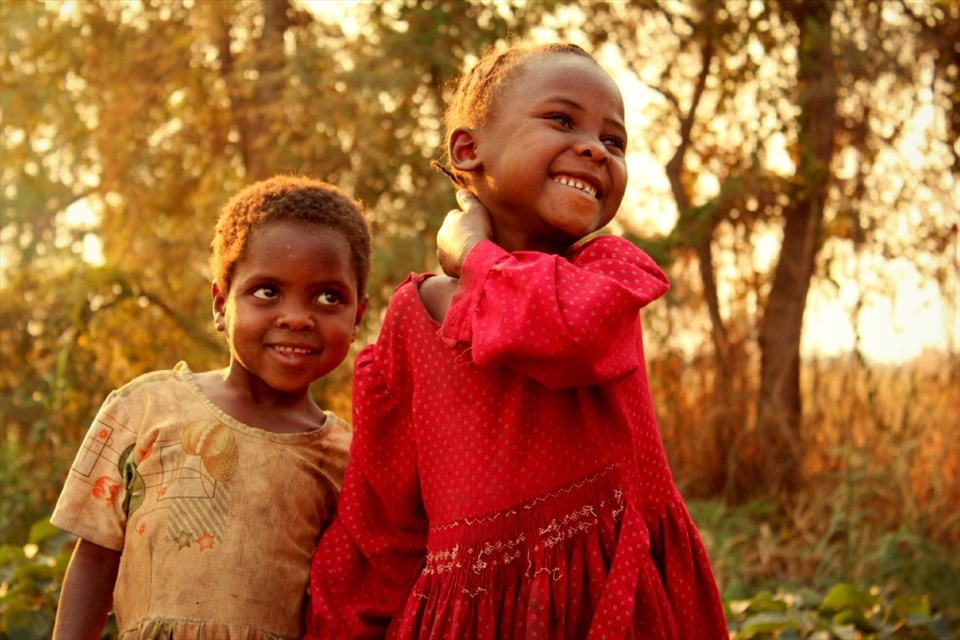 Happiness in the Third World. Beautiful smiles. 